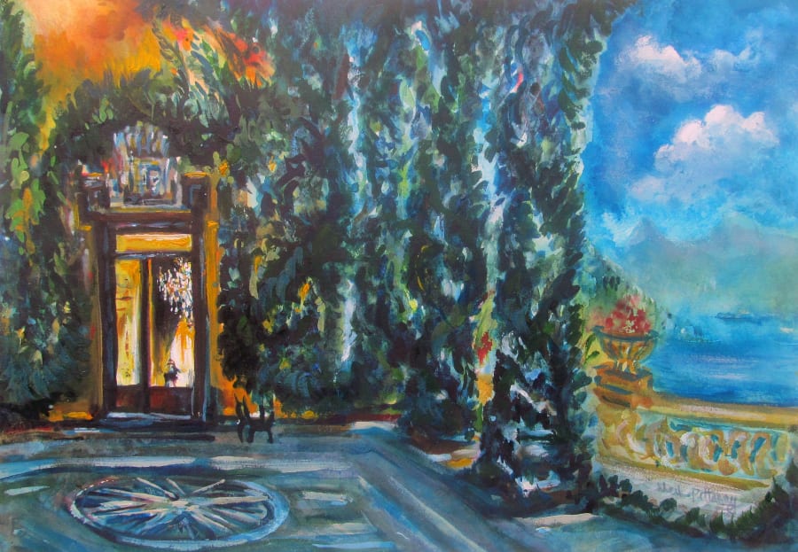 The Loggia Villa del Balbianello on Lake Como, Italy