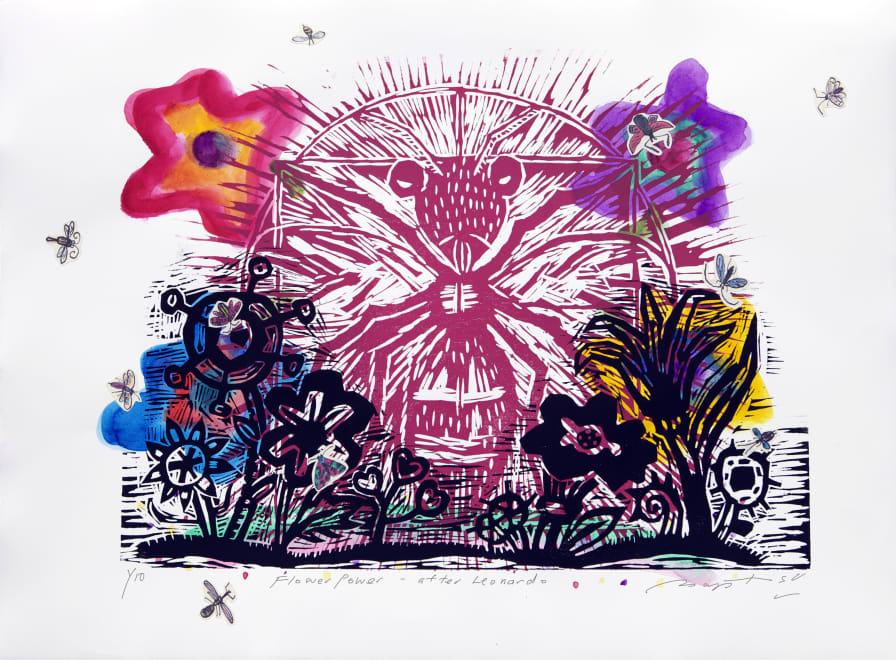 'Flower Power' - after Leonardo da Vinci, From the series, On (the lack of) bugs