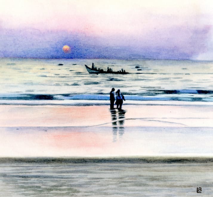 Sundown on the Arabian Sea