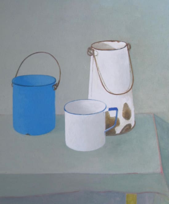 Three Enamel Pots