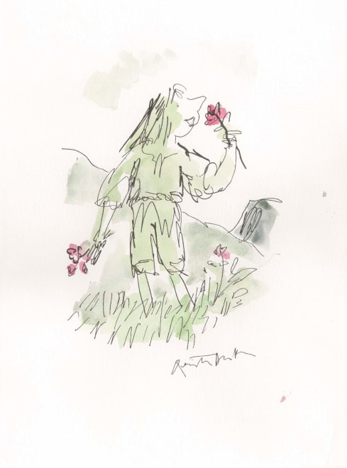 Gathering wild flowers
