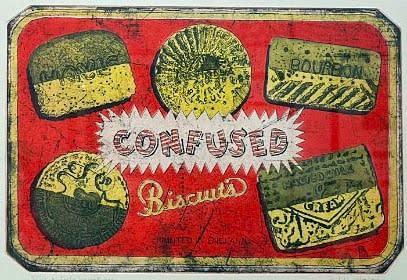 Elderly Biscuit Tin