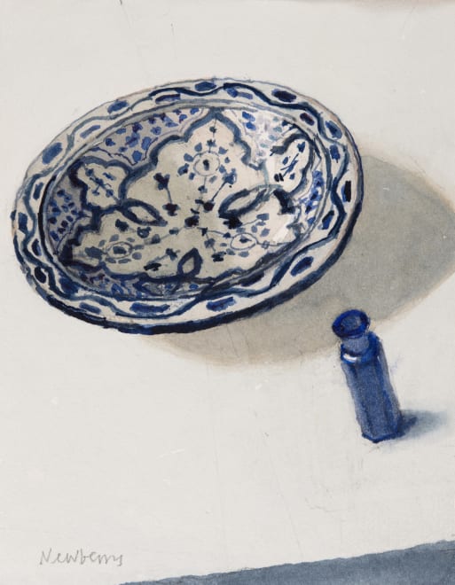 Tangier Plate and Blue Bottle
