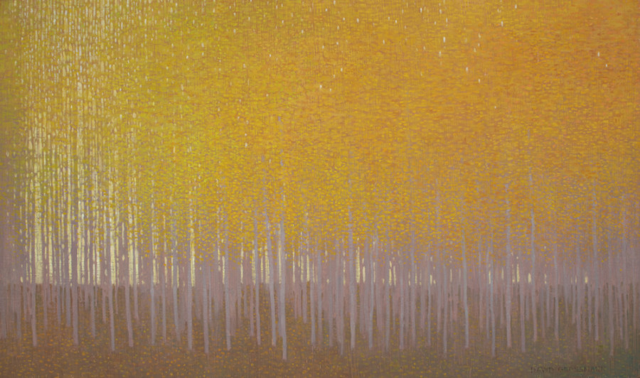 David Grossmann, Dusk Light Through Autumn Leaves