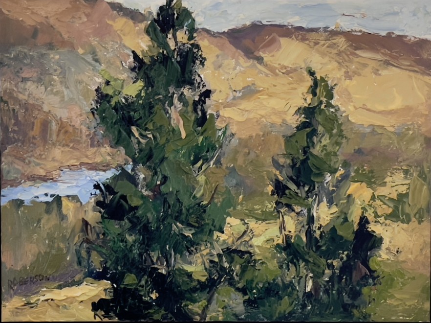 Mary Roberson, Evergreens at the Snake River