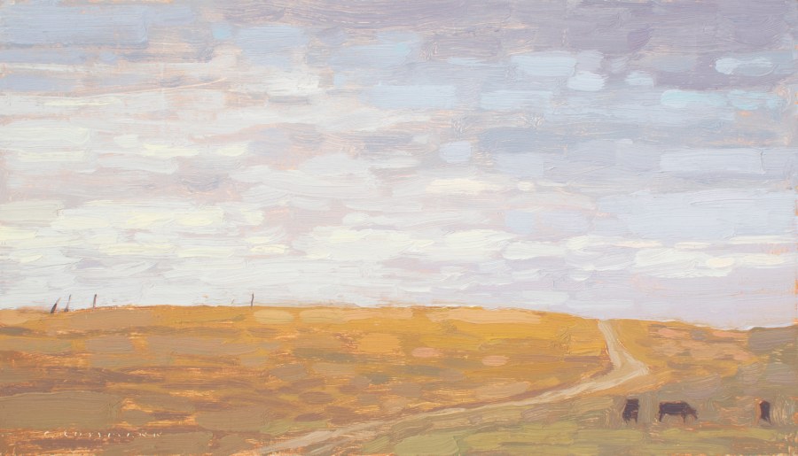 David Grossmann, Pasture Road with Clouded Sky