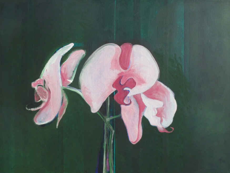 Fritz Scholder, Three Orchids, 2002