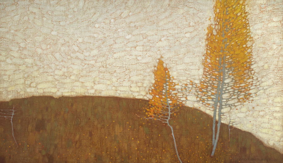 David Grossmann, Autumn Sky and Orange Leaves