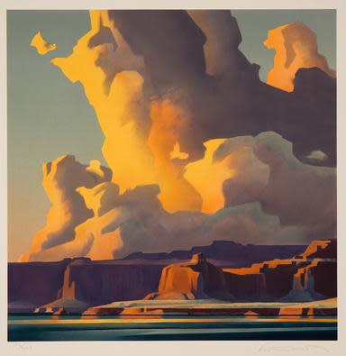 Ed Mell, Towering Clouds, Lake Powell, 1990