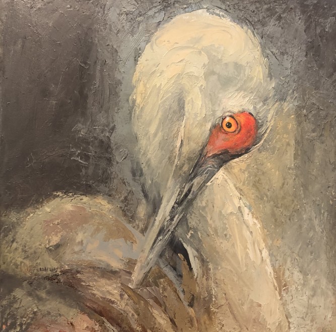 Mary Roberson, Preening Sandhill