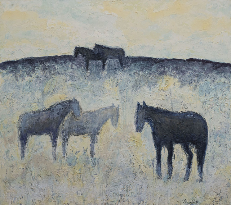 Theodore Waddell, Winter Horses #8