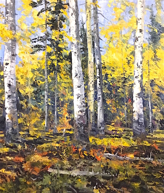 James Pringle Cook, Iron Door Mine - Aspens #1