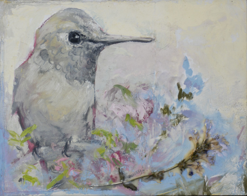 Mary Roberson, Blue Garden-Hummingbird Considered