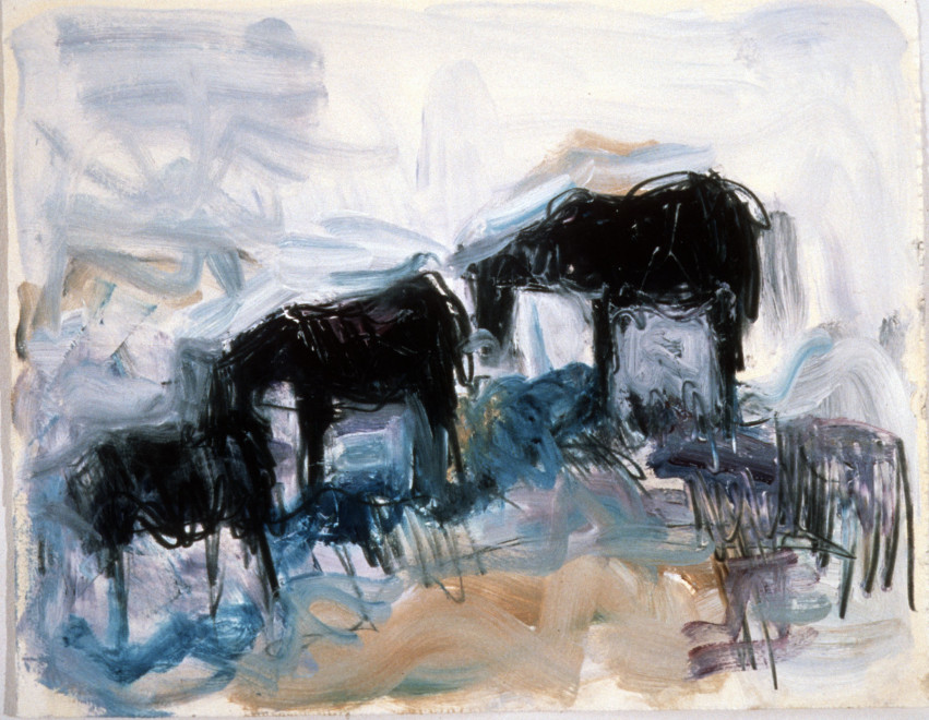 Works on Paper by Theodore Waddell, Horse Drawing 083, 1986