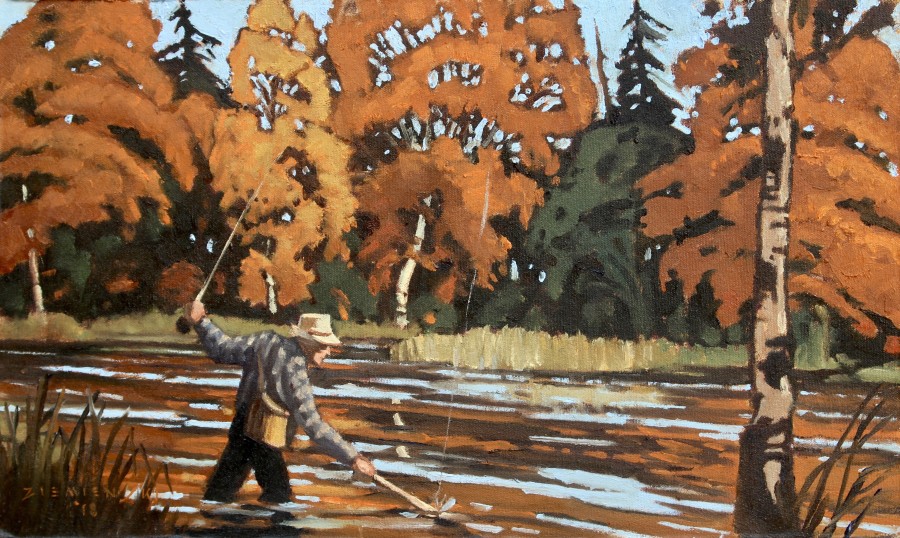 Dennis Ziemienski, Autumn Fly Fisherman