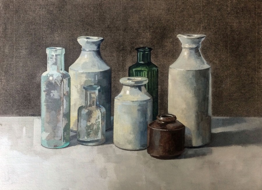 Still Life with Brown Pot