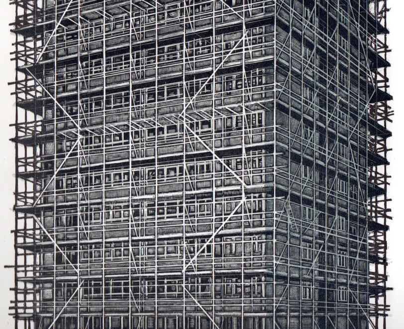 Scaffolding on Langford House