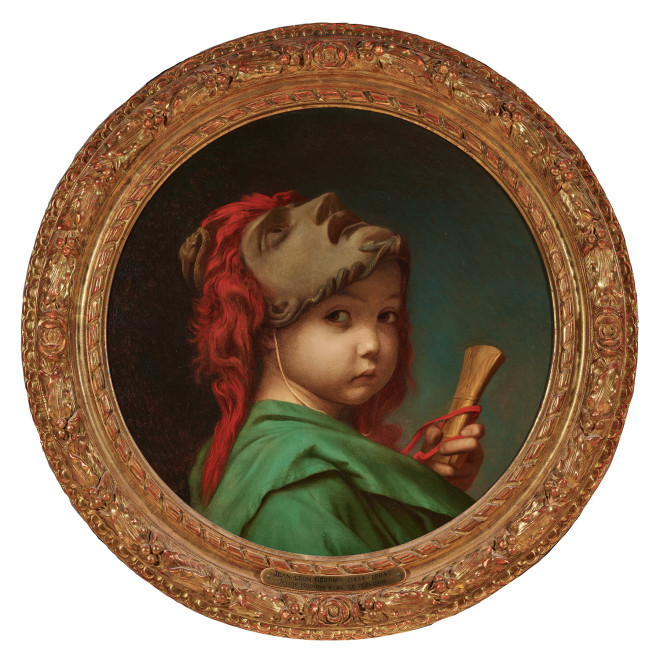 CHILD WITH A MASK