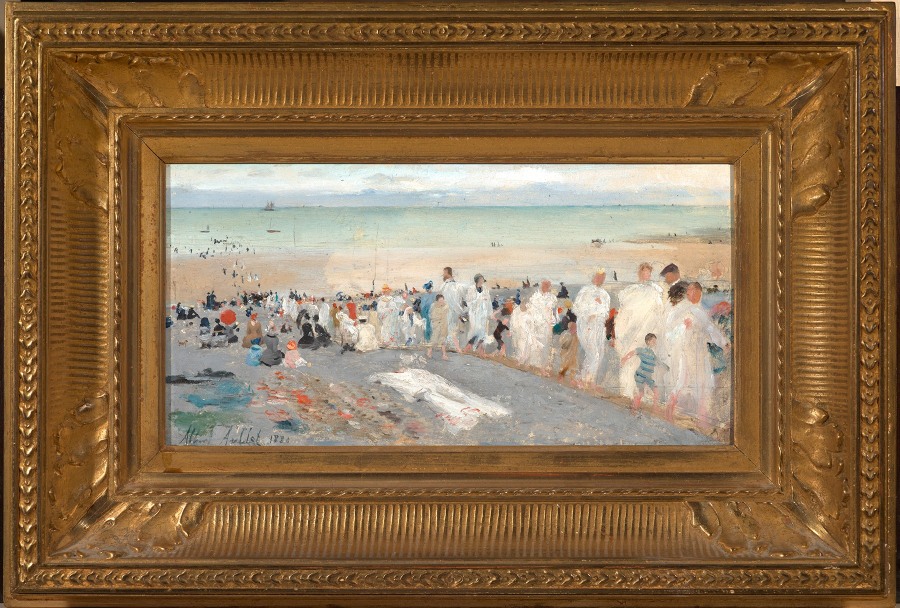 THE BEACH AT TRÉPORT (BAIN AU TRÉPORT)