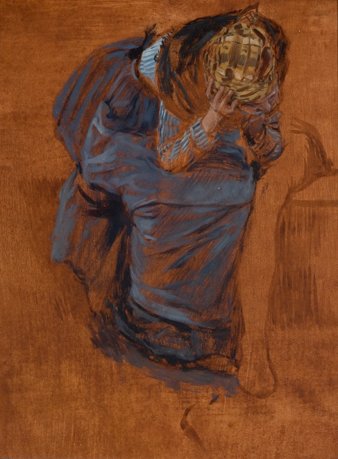 PREPARATORY STUDY FOR THE SEATED WOMAN IN INNER VOICES (THE RUINS)