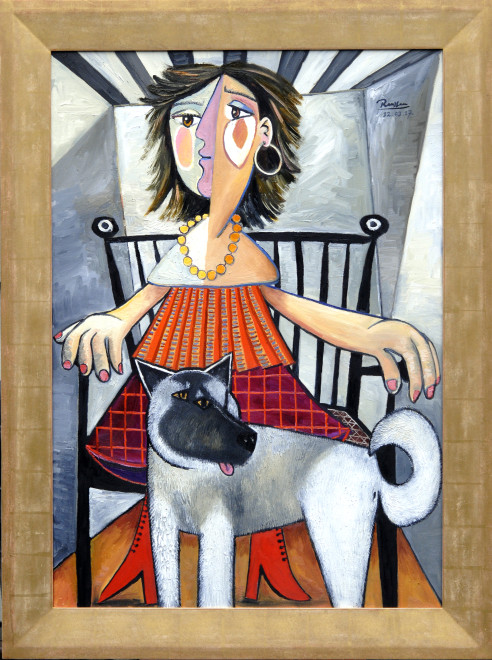 Lady with dog