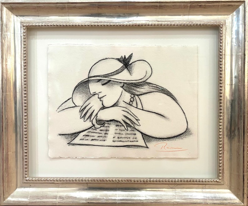 Size M | Girl in a hat with letter 