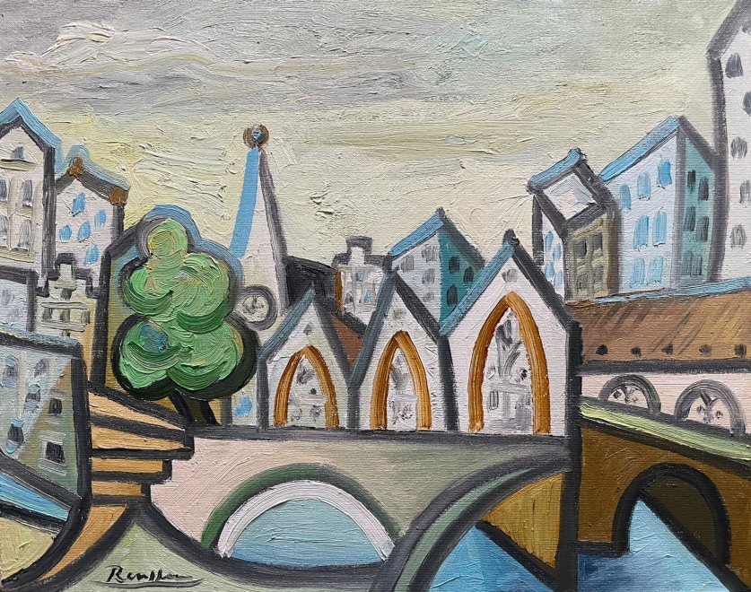 Size M | The old church in Amsterdam 