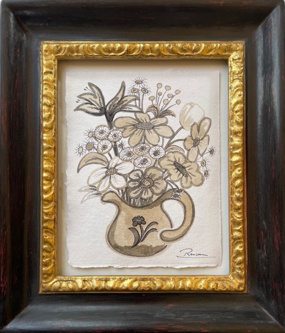 Flowers in a Pitcher