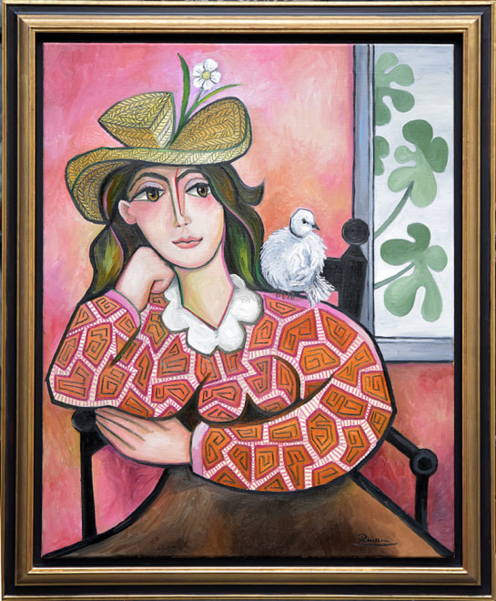Woman with dove