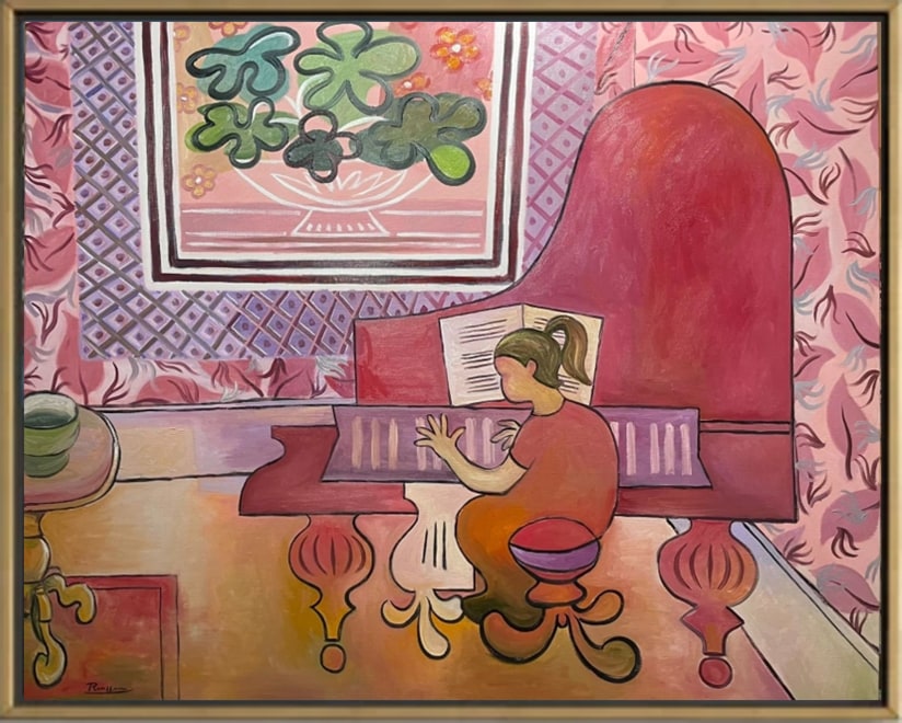 Size L | Girl playing the piano 