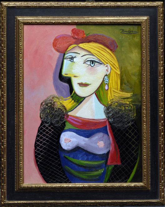 Lady in a red beret
