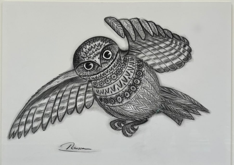 Size M | Owl in flight