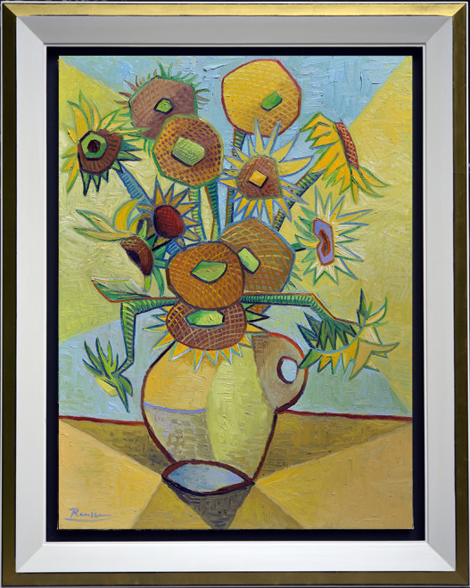 Sunflowers in a vase (II)