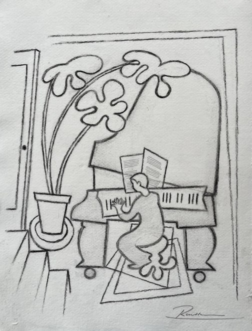 Size S | Boy playing the piano II