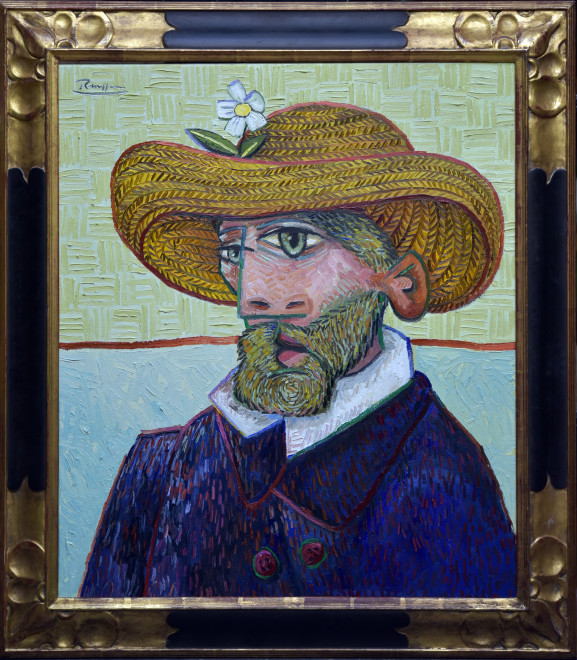 Man in a straw hat