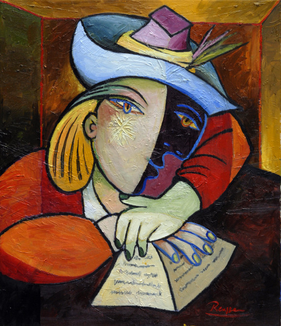 Woman reading a letter