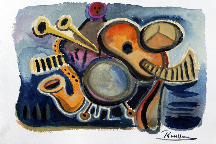 Still life with instruments