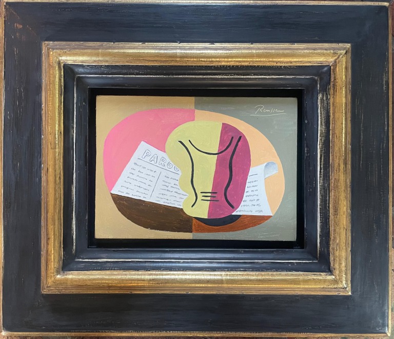 Size S | Glass and newspaper