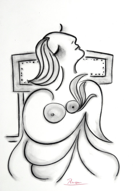 Seated woman