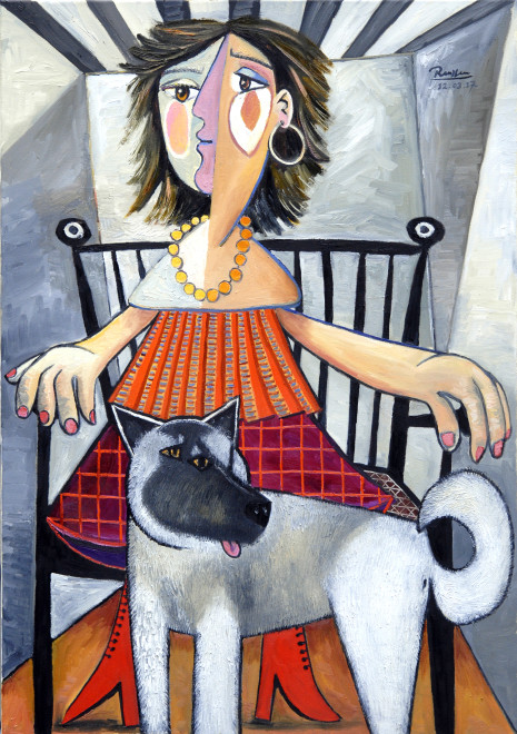 Lady with dog
