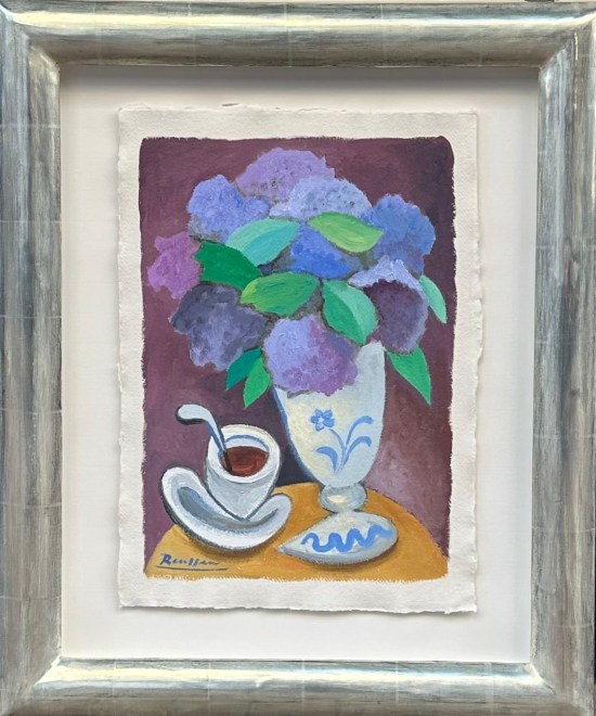 Size M | Hydrangeas and cup of coffee
