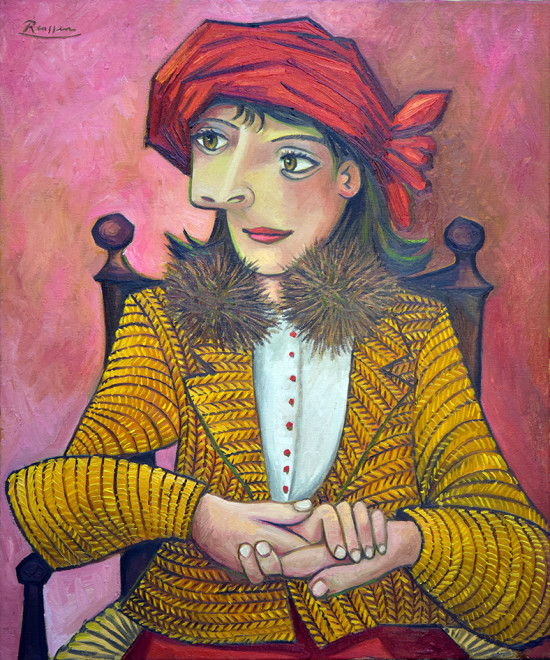 Size L | Woman with a red turban