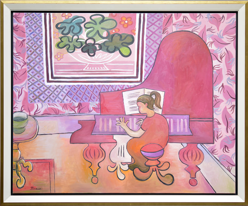Size XL | Girl playing the piano