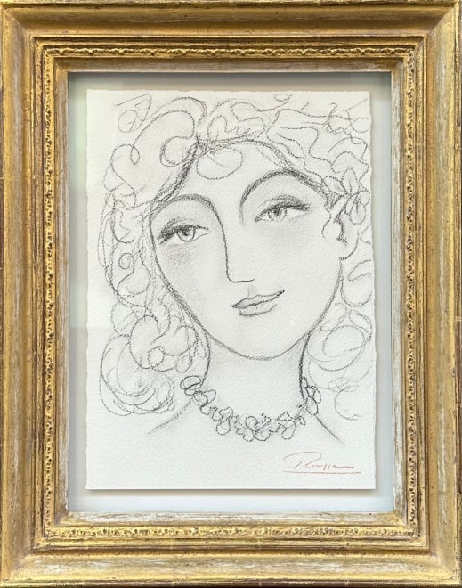 Girl with curly hair