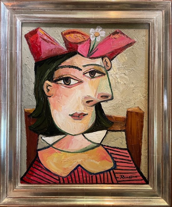 Size S | Woman in a pink hat