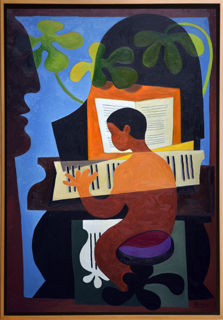 Size M | Playing the piano