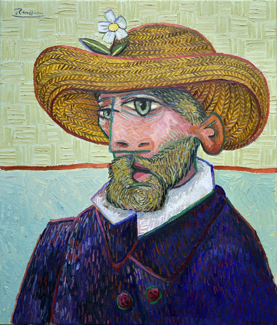 Man in a straw hat