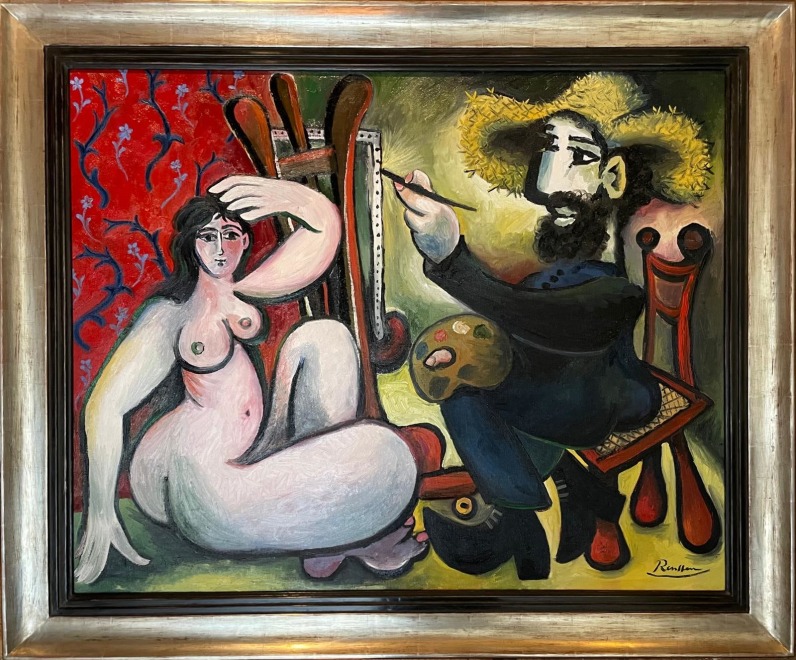 Size L | The painter and his model
