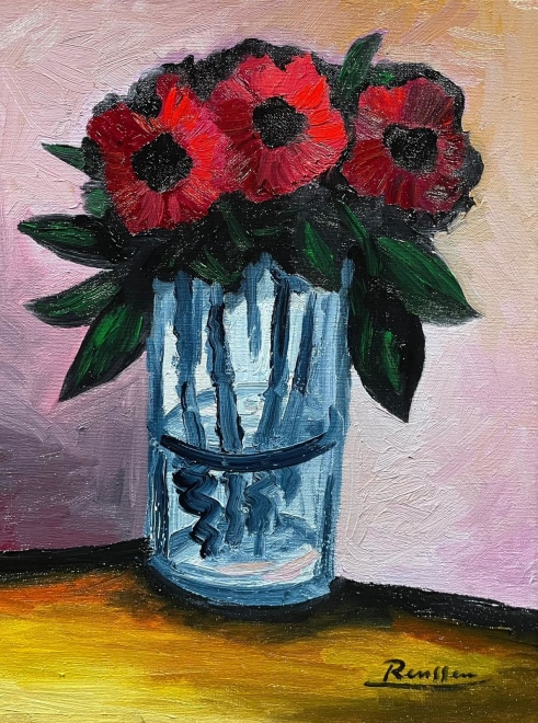 Size S | Poppies in a glass