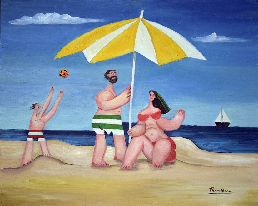Size S | Family on the beach